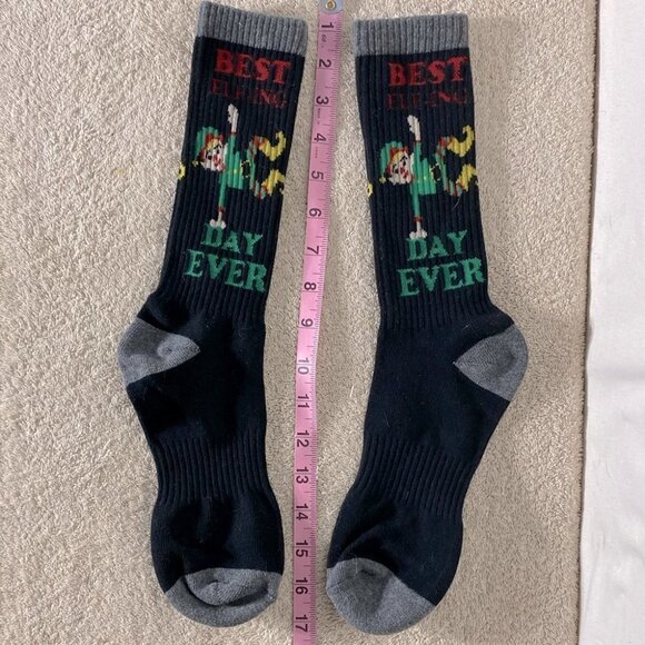 5/$25 Christmas Themed Elf Socks Best Elfing  Day Ever - Picture 8 of 8